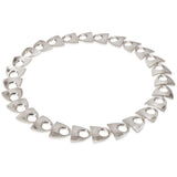 Herring neckpiece with deep textured silver by Sarah Herriot.