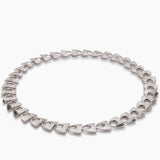Herring neckpiece with deep textured silver by Sarah Herriot.