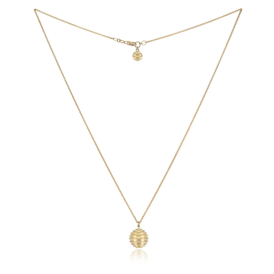 Lunar necklace in 18ct gold by Sarah Herriot.