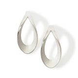 Mirror twist earrings in silver by Sarah Herriot.