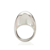 Plain egg ring is a beautifully ergonomic shaped hollow egg. This ring is part of the egg series of rings by Sarah. Plain egg ring by Sarah Herriot.
