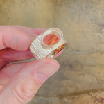 'In progress' film of 9ct gold ring, clients own gemstone by Sarah Herriot.