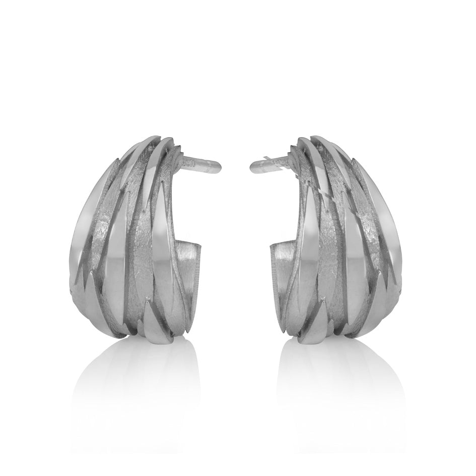 Shoal earrings in silver by Sarah Herriot.