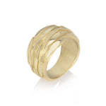 Shoal ring in 18ct gold by Sarah Herriot.