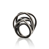 Souther cross ring in silver with oxidised recesses by Sarah Herriot.