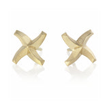 Twisted star ear studs in 18ct gold by Sarah Herriot.