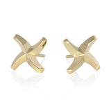 Twisted star ear studs in 18ct gold by Sarah Herriot.