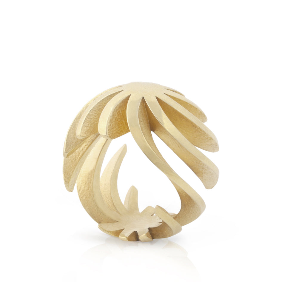 Sun ring in 18ct gold by Sarah Herriot.