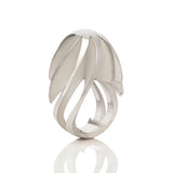 Twist and shout ring in silver by Sarah Herriot.